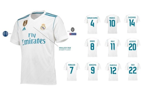 Maglia real madrid home - madrid,