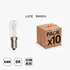 10 PEZZI LAMPADINA LED E14 14V