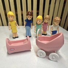 Set letto e passeggino rosa