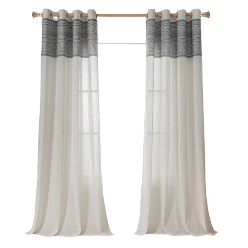 Tende con occhielli pezzi - con,