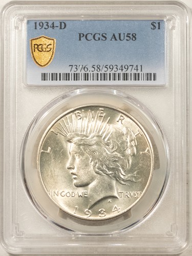 1934 dollaro della pace - pace,