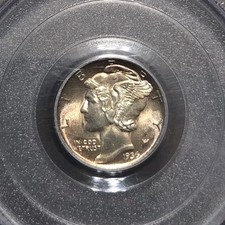 1936 Mercury Dime MS65 PCGS