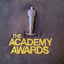 Felpa membro ricamata ufficiale Academy Awards Oscar piccola nera nuova