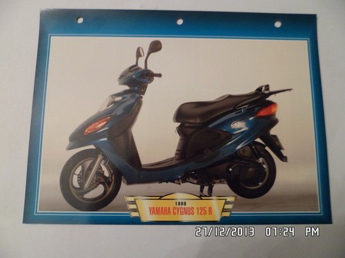 Carte fiche moto yamaha cygnus - fiche,