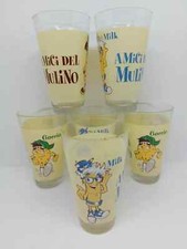 MULINO BIANCO 1 BICCHIERE GLASS VERRE MILK AMICI DEL MULINO COLLEZIONE VINTAGE