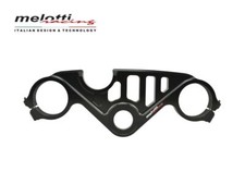 PIASTRA STERZO SUPERIORE STRADALE NERA MELOTTI RACING PER YAMAHA R6 2006-2024