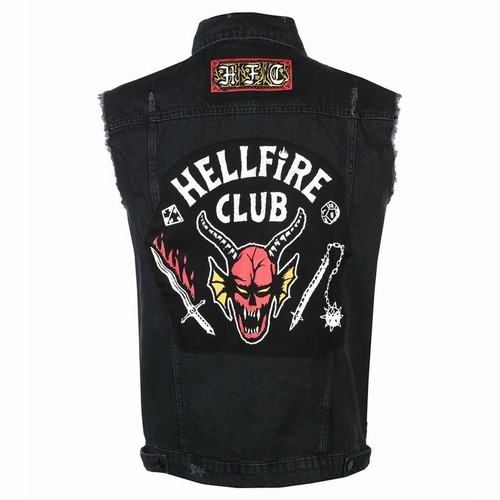Gilet denim hellfire - gilet,