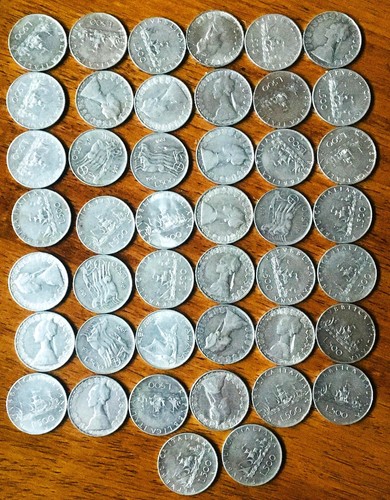 Monete 500 lire argento - monete,