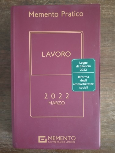 Memento pratico lavoro 2022