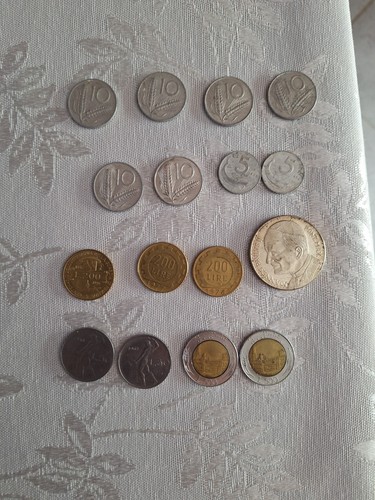Lotto monete lira italiana - lira, +