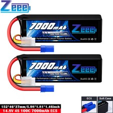 2x Zeee 4S Lipo batteria batteria 14.8V 7000mAh 100C EC5 per RC aereo auto barca