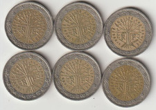 6 pièces de 2 euros rare