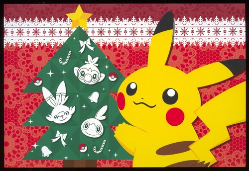 Cartolina natale pikachu - natale, 2019