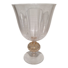 Vaso a coppa in vetro soffiato