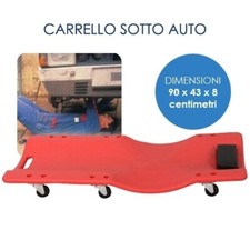 Carrello/Carrellino sottoauto/sotto auto per meccanico/officina con poggia testa