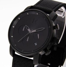 MVMT Orologio Uomo Cronografo MC02-BLBL Data Completa Nero Black Cronometro 5ATM