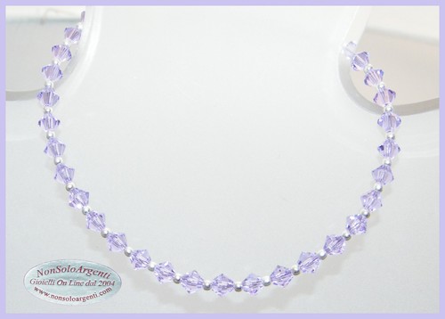 Bracciale argento 925 bicono - bracciale,