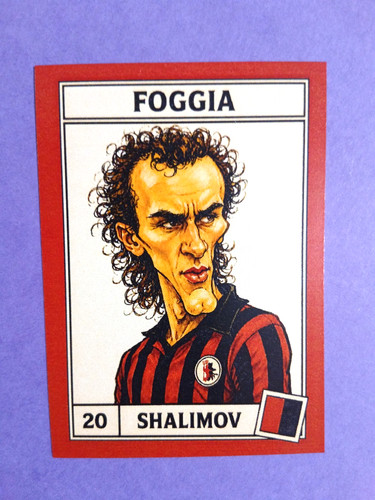Figurina caricatura calciatori - figurina,