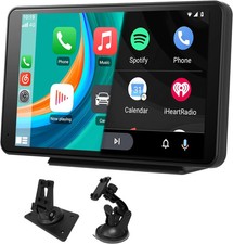 Autoradio 7 touchscreen HD con CarPlay wireless, Android Auto, AirPlay, telefono