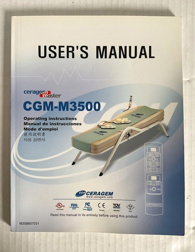 Ceragem master cgm m3500 - ceragem, cgm-m3500