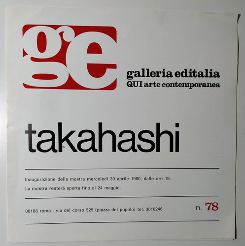 Takahashi aprile maggio 1980 - aprile,