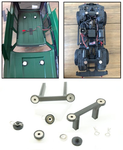 Front rear magnetic body - &,