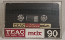 TEAC MDX 90 1985 METAL TIPO 4 IV VERSIONE ROSSA musicassette vergini cassette