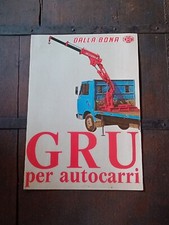 DALLA BONA GRU IDRAULICHE AUTOCARRI BRESCIA Brochure originale dell'epoca 