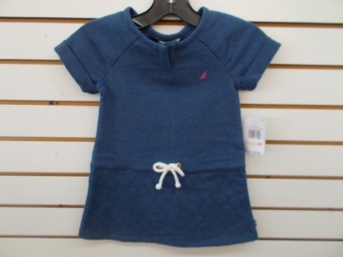 Abito blu cotone - abito, pesante