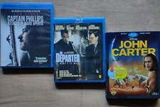 Lotto Blu-ray Disc - Captain Phillips- The Departed- John Carter