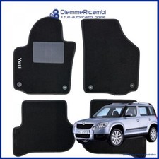 SERIE 4 TAPPETI - TAPPETINI IN MOQUETTE NERI PER YETI DAL 2013 AL 2024
