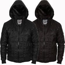 GIACCA UOMO PELLE PU NERA