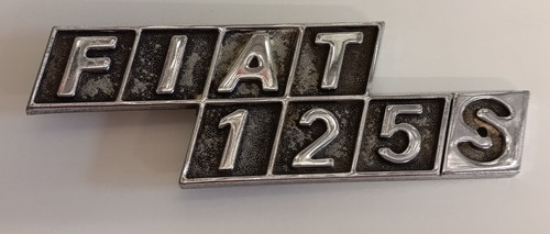 Fiat 125 scritta emblema - s,
