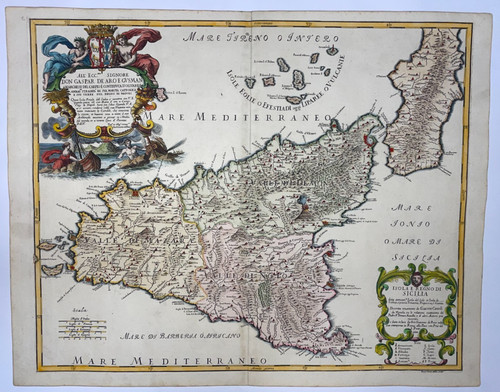 Sicilia italia 1682 - sicilia, de