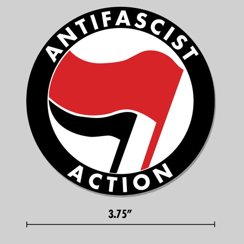 Adesivo antifascista euro - adesivo,