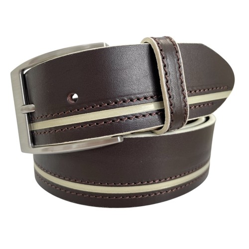 Cintura uomo pelle marrone - pelle,