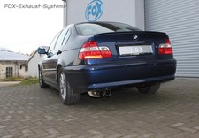 Scarico sportivo BMW Serie 3 E46 320d Limousine Touring Coupe Cabrio 2x76 tondo