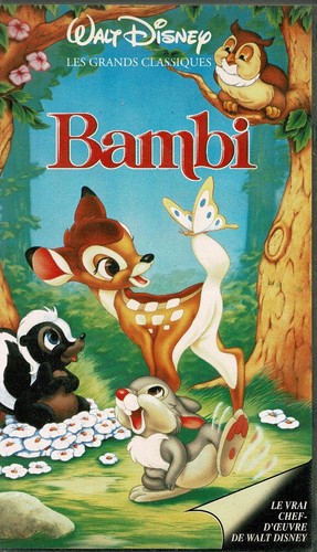 Cassette video vhs bambi - bambi, de