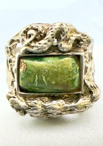 Anello lupo serpente in - anello, e