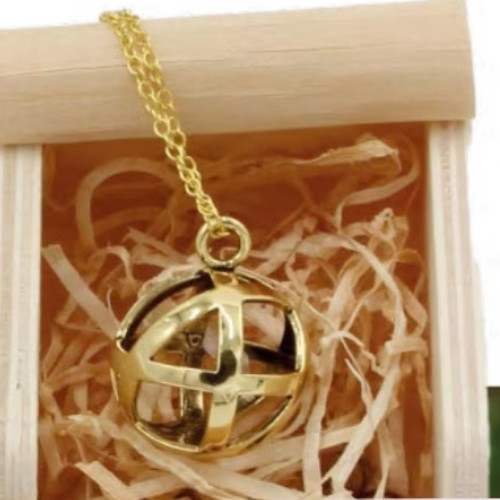 Collana genesa crystal ottone - collana,