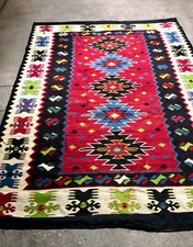 Vecchio tappeto orientale Kilim dai vividi colori - Misure 350 x 250 cm circa