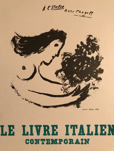 1959 chagall poster livre - poster,