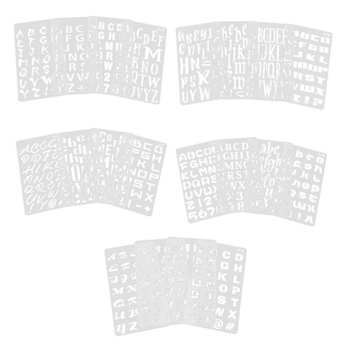 Sheets stencil lettere - stencil,