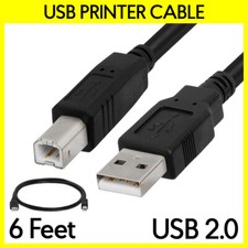 Cavo stampante USB 6 FT USB 2.0 tipo A a tipo B cavo Epson Xerox Canon Samsung
