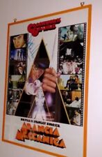 Poster Locandina Arancia Meccanica autografata dal protagonista Malcom McDowell