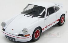 1:18 Welly Porsche 911 Carrera Rs 2.7 Coupe 1973 White Red WE18044WH Modellino