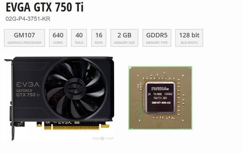 Evga gtx 750 - ti, 2gb