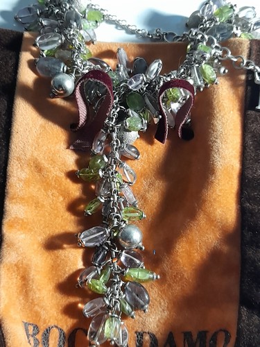 Collana argento 925 pietre - argento,