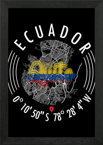 Quito ecuador map - ecuador, wall