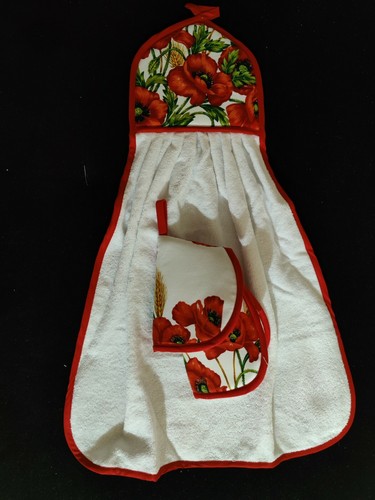 Set asciugamano cucina spugna